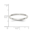 Women's Wedding Band Ring in Sterling Silver (2mm) product image