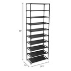 10-Tier Stackable Shoe Rack product image