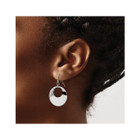 Stainless Steel Polished Circle Dangle Earrings product image