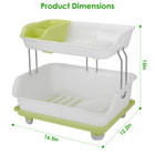 NewHome™ 2-Tier Dish Drying Rack product image