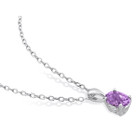 7/10 Carat (ctw) Amethyst Solitaire Oval Necklace product image