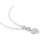 1/4 Carat (ctw) Diamond Infinity Heart Necklace product image