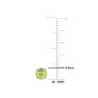 1.12 Carat (ctw) Round Peridot Solitaire Earrings in 14K White Gold product image