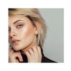 1.12 Carat (ctw) Round Peridot Solitaire Earrings in 14K White Gold product image