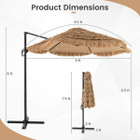 Cantilever Hula Tiki Thatch Patio Umbrella product image