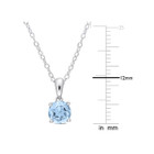 1.00 Carat (ctw) Blue Topaz Round Solitaire Necklace product image