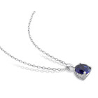 2.40 Carat (ctw) Lab-Created Blue Sapphire Solitaire Necklace product image