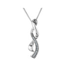 Sterling Silver Infinity Pendant Necklace with Chain product image
