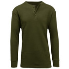 Men's Thermal Waffle Knit Long Sleeve Henley Shirt product image