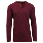Men's Thermal Waffle Knit Long Sleeve Henley Shirt product image