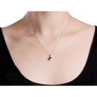 1.35 Carat (ctw) Lab-Created Blue Sapphire Necklace product image