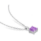 1.00 Carat (ctw) Amethyst Princess-Cut Solitaire Necklace product image