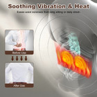 2-in-1 Heated Lumbar Support Massager Pillow with Eye Mask product image
