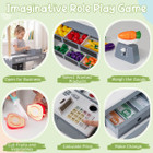 Kids Grocery Store Playset with Play Food and Cart product image