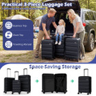 3-Piece Hardside Luggage Set (20/24/28 Inch) with Wheels and Digital Lock product image