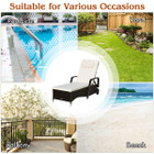 Outdoor Chaise Lounge with Adjustable Backrest product image