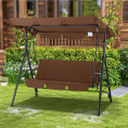 3-Seat Glider Patio Swing with Adjustable Canopy product image
