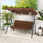 3-Seat Glider Patio Swing with Adjustable Canopy product image