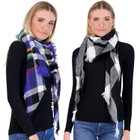 Women's Winter Plaid Blanket Scarves (set Of 2) product image