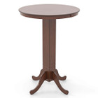 30” Round Pedestal-Base Bar Table with Rubber Wood Frame  product image