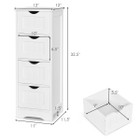 32.5'' Bathroom Floor Cabinet with 4 Drawers product image