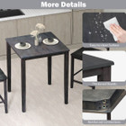 Square Dining Table with Solid Wood Frame product image