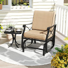 Outdoor Glider Rocking Chair with 105° Inclined Backrest product image