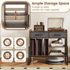 Adjustable Record Player Stand with Charging Station  product image