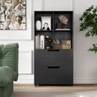 51” 5-Tier 4-Cube Bookcase with 2 Drawers product image