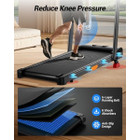 Cursor Fitness 15% Incline Walking Pad Treadmill with Handlebar product image