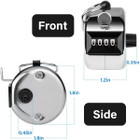 Metal 4-Digit Hand Tally Counter Clicker product image