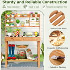 Pine Potting Bench with Hidden Storage Compartment product image