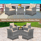 Patio Rattan Furniture Bistro Set (3 Pieces) product image