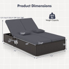 Outdoor Patio Daybed with 6-Level Adjustable Backrest product image