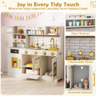Kids Kitchen Play Set with Interactive Stoves and Accessories product image