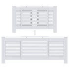 MDF Radiator Cover White 80.7" product image