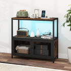 Storage Cabinet with Customizable LED Lighting and Power Strip product image