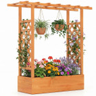 Wooden Raised Garden Bed with Trellis (1- or 2-Pack) product image