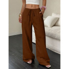 Women's Casual Low Waisted Linen Palazzo Pants product image
