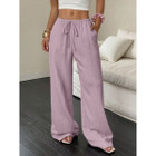 Women's Casual Low Waisted Linen Palazzo Pants product image