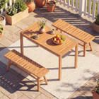 Acacia Wood Patio Dining Set (3 Pieces) product image