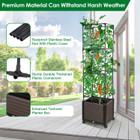 Planter Box with Trellis and Wheels product image