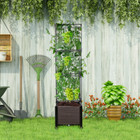 Planter Box with Trellis and Wheels product image