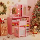 Kids Vanity with 3-Color Lights and 2 Open Compartments product image