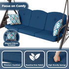 3-Seat Patio Swing with Canopy product image