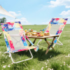 Folding Low Beach Chair with Removable Head Pillow (Set of 2) product image