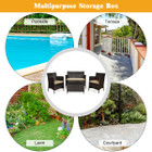 4-Piece Rattan Patio Furniture Set with Table product image