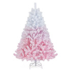Pink and Blue Artificial Christmas Tree with Flocked Branch Tips product image