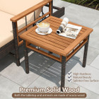 Patio Rattan Chaise Lounge with Side Table product image