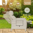 Outdoor Reclining Patio Chair with Flip Table product image